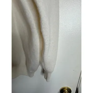 Vintage The Scotch House Lambswool Cardigan Cream Gold Buttons Scotland M/L thumbnail 4