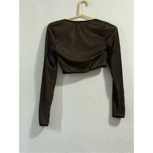 Edikted Megan Bodice Crop Top sheer sexy M thumbnail 3