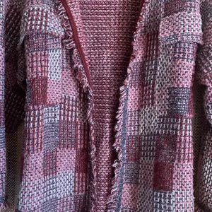 ZARA NWOT Tweed Cardigan Blazer Jacket Coat Size Small Pink Red Women’s Clothing thumbnail 3