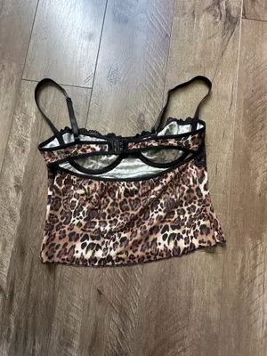 Cheetah Lace Tank Top thumbnail 2