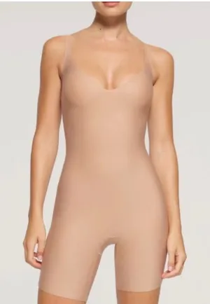 NWOT Skims Body Unlined Plunge Mid Thigh Bodysuit Clay small thumbnail 1