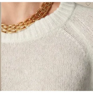 J.crew high ribbed wool blend ivory sweater size M thumbnail 9