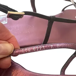 Gucci Tom Ford Era Thong‎ Sandals Metallic Purple 7B thumbnail 8