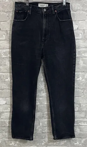 Abercrombie & Fitch The Ankle Straight Ultra High Rise Jeans thumbnail 1