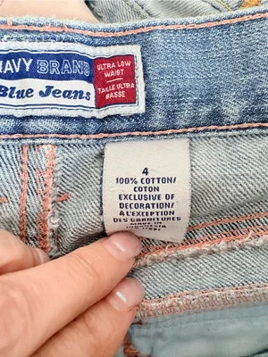 Vintage Old Navy Ultra Low Rise Jeans Sz 4 thumbnail 9
