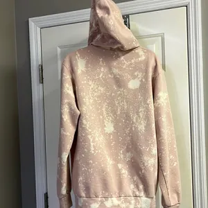 Pink Floyd Blush Pink Bleached Hoodie with Strings and Kangaroo Pocket- Large thumbnail 11