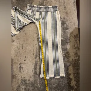 Indigo Rein Blue and White Striped Linen Pants thumbnail 6