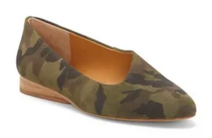 1.State Women's Size 5.5 Bennie Suede Skimmer Shoe Olive‎ Green Camouflage thumbnail 1
