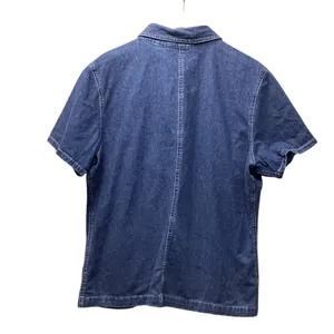 Sonoma snap front Y2K short sleeve denim blouse. Size XL thumbnail 3