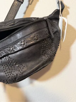 Free People Ana Adorned Sling Bag Black $98 NWT thumbnail 5