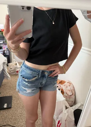Black Hollister Baby Tee thumbnail 2