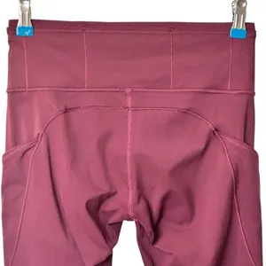 Lululemon Fast Free High Rise Legging Sz 6 Burgundy‎ LW5CFSS thumbnail 11