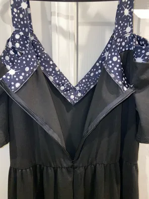 Black V-Neck Cold-Shoulder Pant Jumpsuit Size XXL Like New thumbnail 11