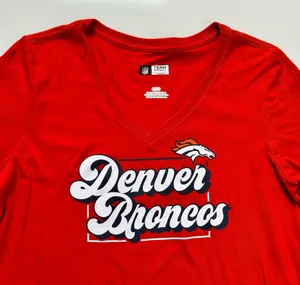 NFL Team Apparel Denver Broncos Women’s V-neck Shirt thumbnail 3
