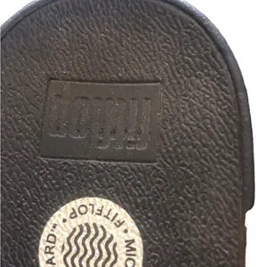 FitFlop Women's Lulu Leather Toe-Post Thong Sandals 7 Black Micro Wobbleboard thumbnail 5