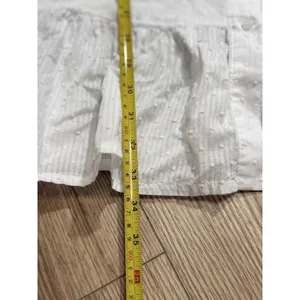 Tommy Hilfiger Womens Size 2‎ White Swiss Dot Long Sleeve Tie Waist Shirt Dress thumbnail 6