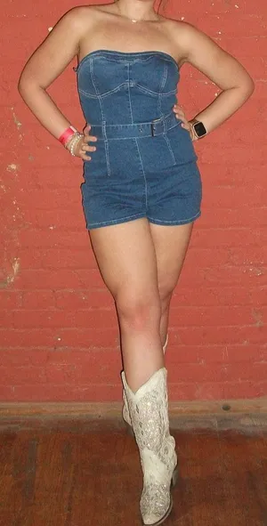 Windsor denim romper thumbnail 1