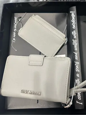 Steve Madden Light Gray Wallet with Cardholder Set NWT thumbnail 3