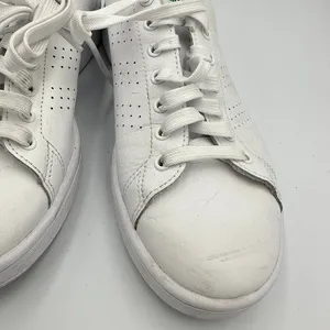 Adidas Advantage Clean QT White Green Stripe Sneakers Women's‎ Size 8.5 Vegan thumbnail 4