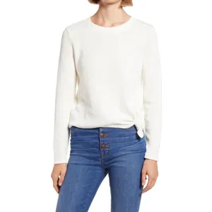 New Madewell Ribbed‎ Long Sleeve Knot-Front Top Ivory XXL Minimalist Casual thumbnail 9