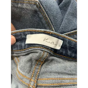 Kancan Women’s Size 13 / 30 Dark Wash Distressed Estilo Jeans High Rise Tapered thumbnail 3