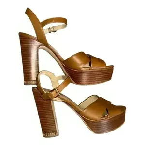 Michael‎ Kors Tan Divia Block Heel Sandals, Size 8 thumbnail 5