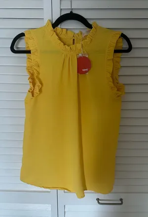 Lime n Chili Boutique Yellow Work Top thumbnail 1