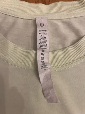 Lululemon Crew Neck T-Shirt - Pale Lime thumbnail 2