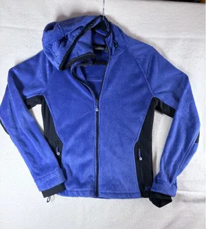 Fleece Jacket Women’s S Blue New Balance Full Zip Hooded Soft Outdoor thumbnail 1