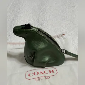 Coach Green Rexy Dinosaur Coin Purse Bag Charm thumbnail 5