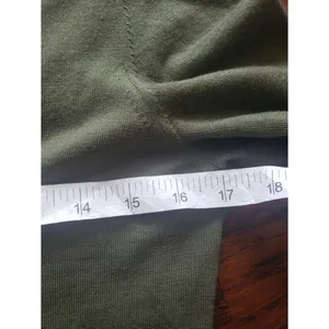 Christian Dior Olive Green Knit Cardigan Sweater Size 6 Vintage Designer Preppy thumbnail 4