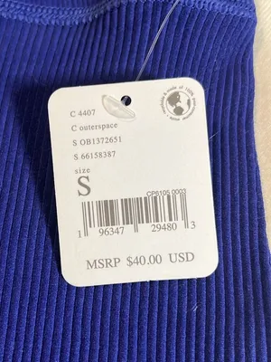 NWT FP Movement Free Throw Shorts S Small Outerspace Blue Crossover Ribbed $40 thumbnail 7