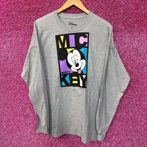 Mickey Mouse Urban Streetwear Disney Long Sleeve L thumbnail 1