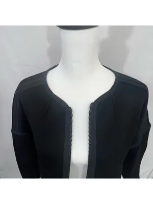 Madewell Oversized The Everywhere Black Jacket Full Zip Size XS Bomber Jacket thumbnail 6