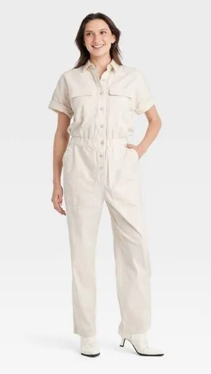 Universal Threads Khaki Jumpsuit thumbnail 1