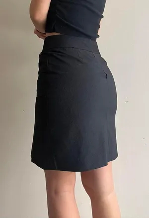 Black Mini Skirt Business Casual 28” thumbnail 2