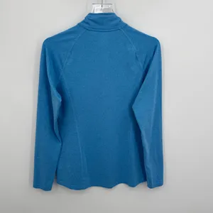 Rei Co Op shirt women's M pullover 1/4 zip performance active lightweight blue thumbnail 3