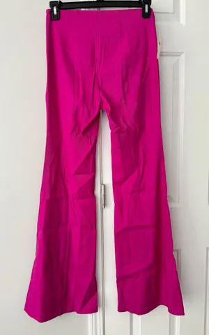 Linen Blend Flare Pants, Size 6 thumbnail 12