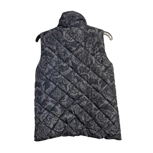 Vera Bradley Fleece vest Women's Small paisley‎ gray/Blue Polyester Cozy puff thumbnail 4