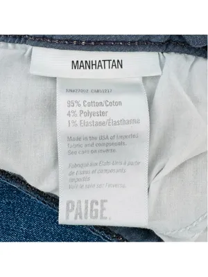 Paige Manhattan Boot Cut Jeans Size 32 Tall Lane Wash Medium Blue thumbnail 5