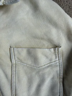 Aerie Cream Oversized Polo Sweatshirt – Size M thumbnail 4