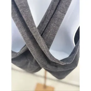 Free People Movement Womens No Sweat Cross Back Tank Top Gray Small thumbnail 10