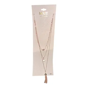 MixIt Gold Tone Three Tiered Necklace‎ thumbnail 2