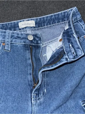 Pacsun Jeans 90s Boyfriend Straight 24 Medium Blue Denim Cargo Utility Workwear thumbnail 6