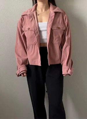Avec Les Filles Pink Corduroy Jacket thumbnail 1