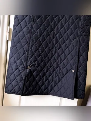 Weekend‎ MaxMara Long Quilted Hooded Puffer Coat Black 4 EUC thumbnail 8