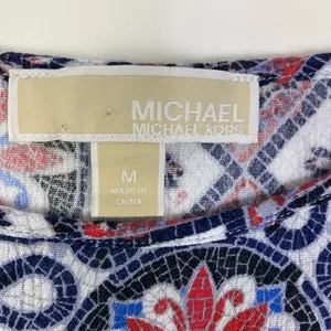MICHAEL Michael Kors Multicolored Pattern Top Size M thumbnail 10