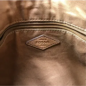 FOSSIL Molly Pebbled Cow Leather Shoulder Bag Hobo Slouchy Work Timeless Everyda thumbnail 11