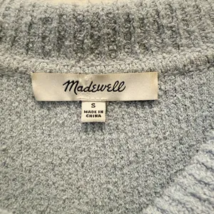 MADEWELL Holmden Button-Front Polo‎ Sweater in Dusty Pool size Small thumbnail 4