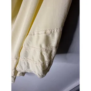 Lorraine butter yellow nylon maxi slip dress‎ size 36 thumbnail 4